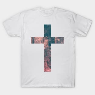 City Easter Cross Design T-Shirt